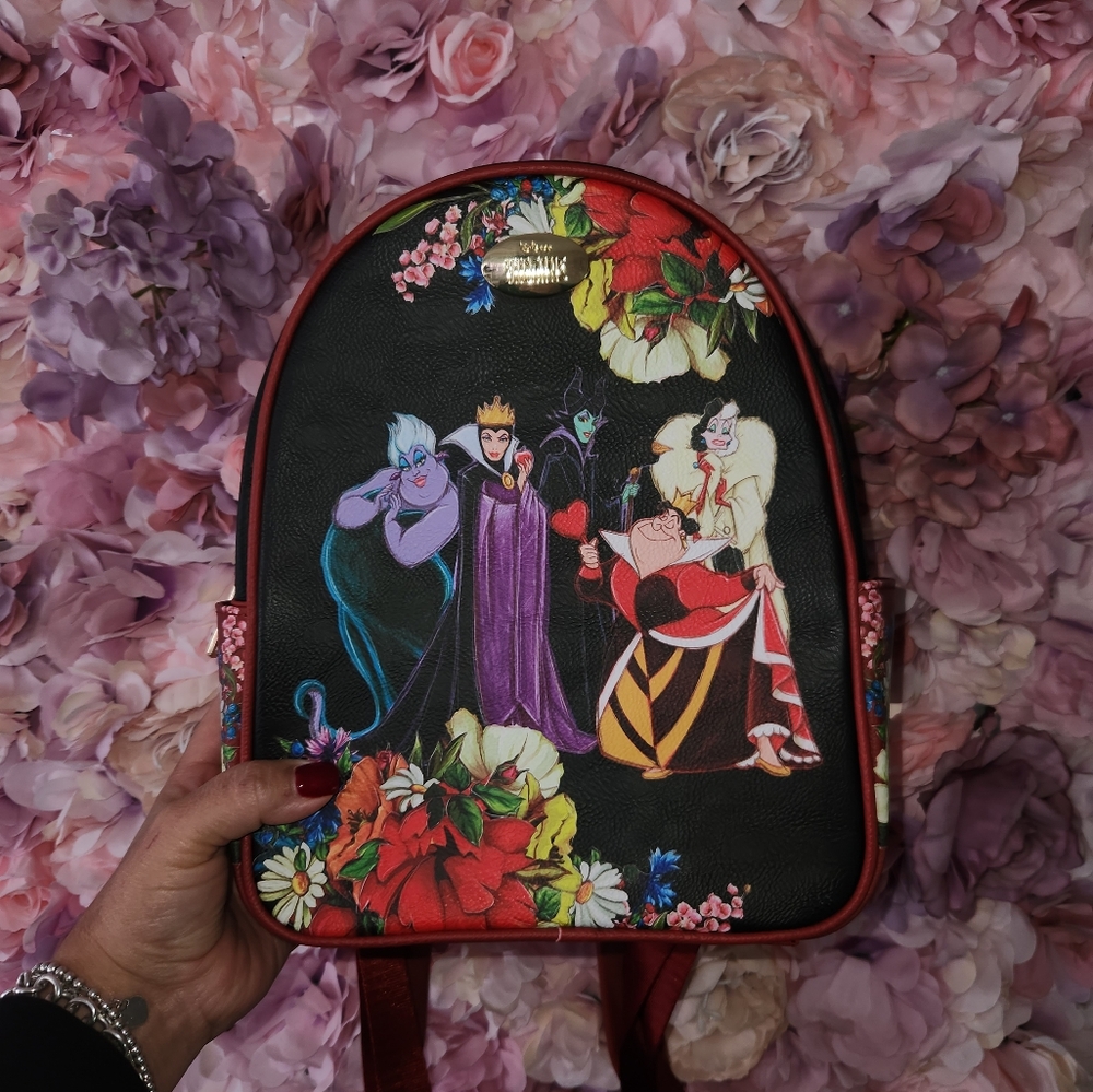 Disney villans floral back pack